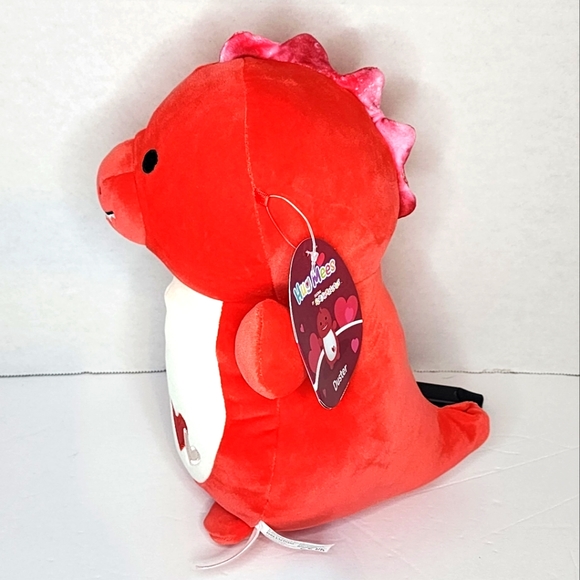 ❤️ DUSTER 🐉 Red Dragon HugMee Valentine 2024 Original Squishmallow ☆》NWT《 - Picture 5 of 8
